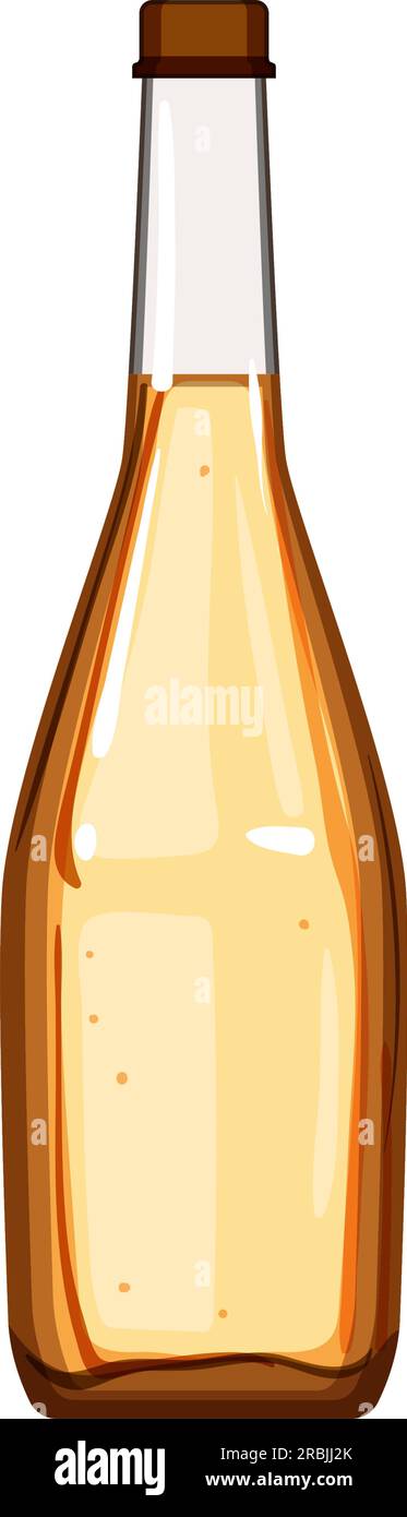 transparent glass bottle soda cartoon vector illustration Stock Vector ...