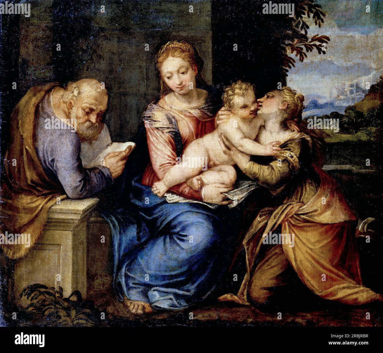 Mystical marriage of saint catherine of alexandria hi-res stock ...