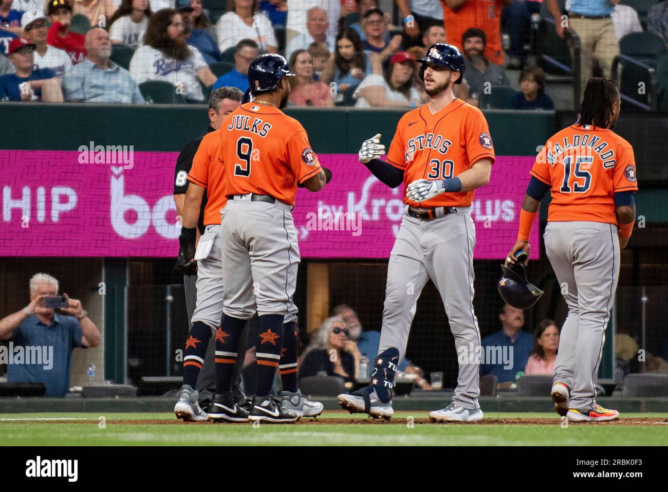 Houston Astros right fielder Kyle Tucker (30) batting in the bottom of the  eighth inning of the MLB game between the Houston Astros and the Seattle Ma  Stock Photo - Alamy