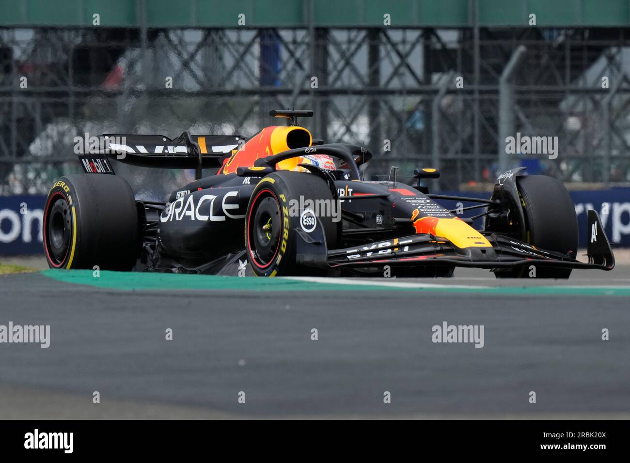 Red Bull driver Max Verstappen of the Netherlands steers his car during ...
