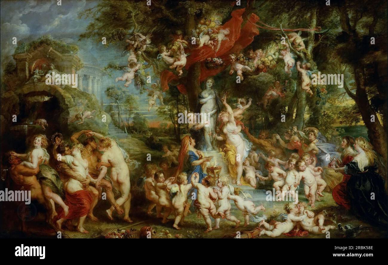 Peter Paul Rubens – Feast of Venus Stock Photo