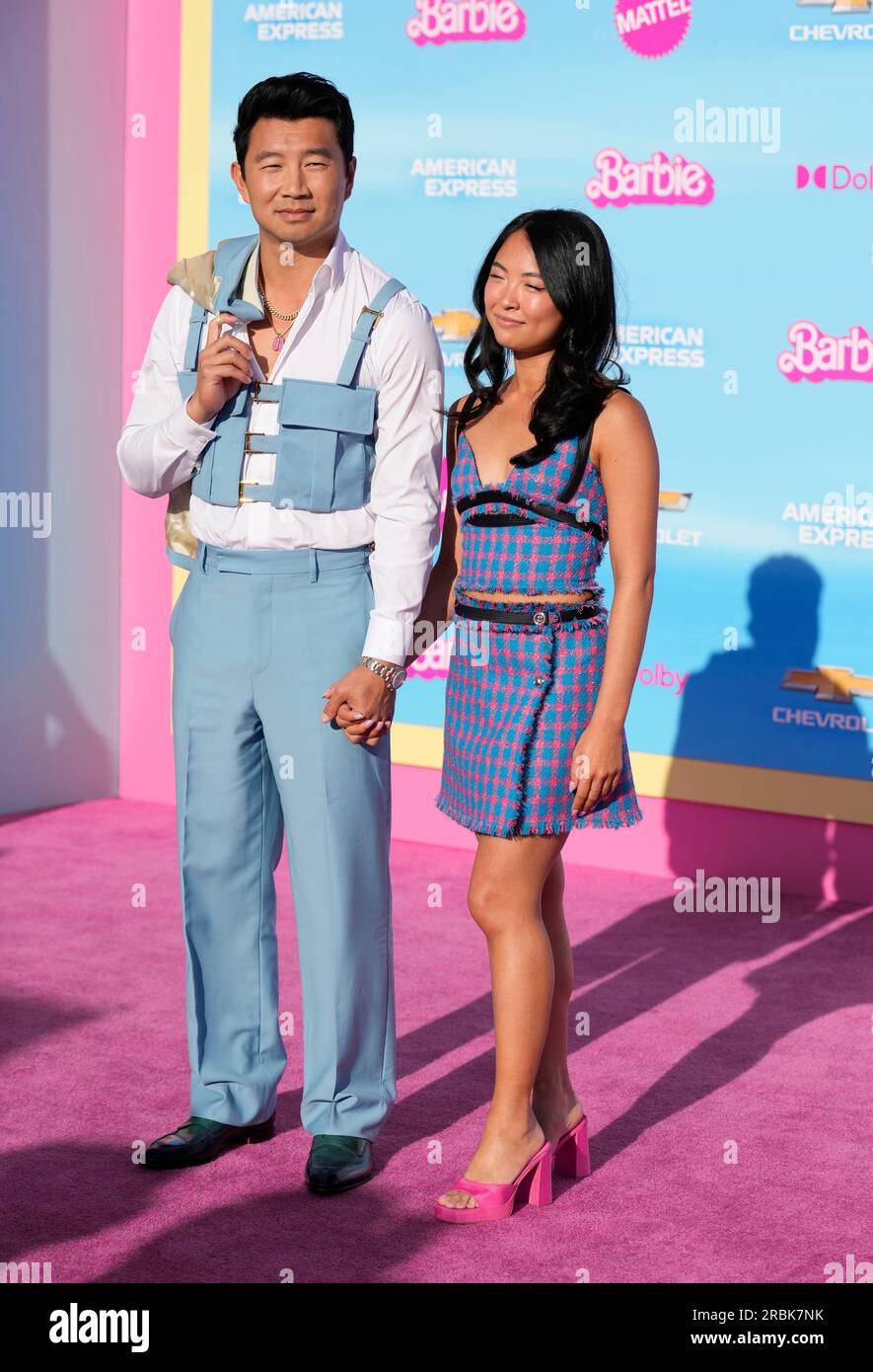 Photo: Simu Liu and Allison Hsu Attend the Barbie Premiere in Los Angeles  - LAP2023070926 