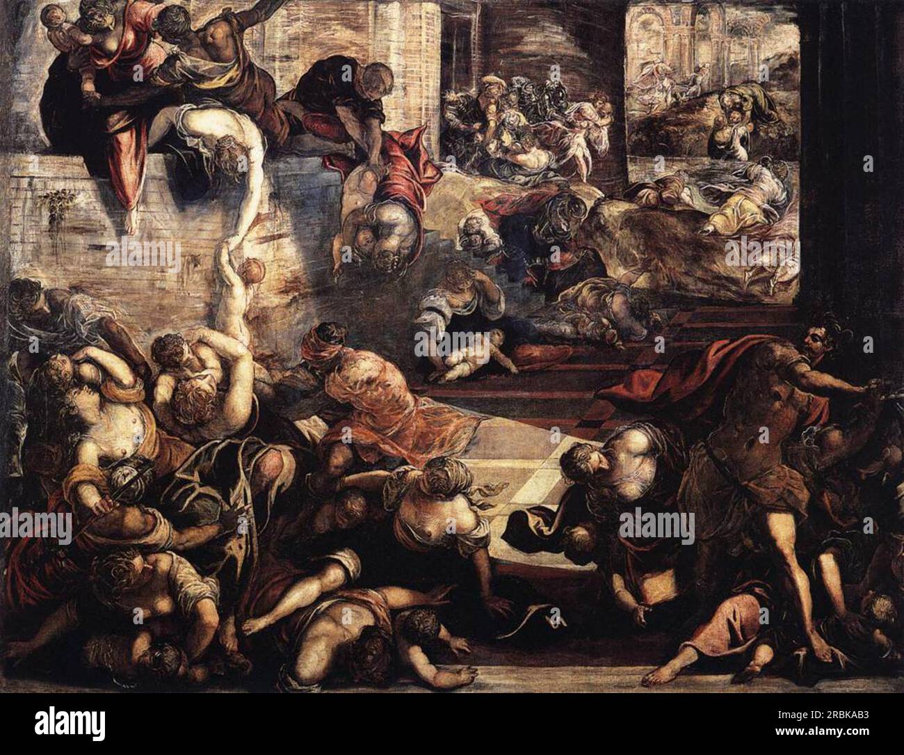 The Massacre of the Innocents 1587 by Tintoretto Stock Photo