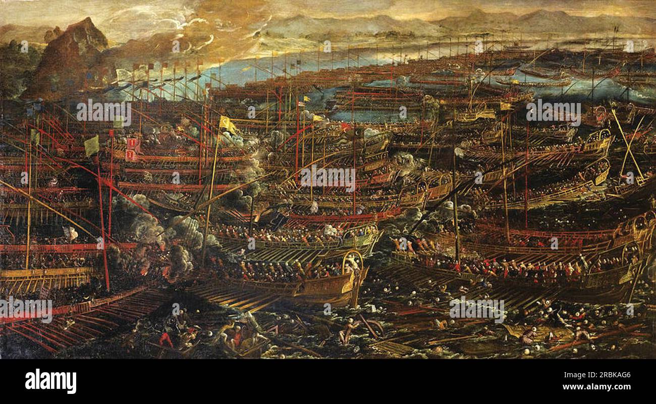 The Battle of Lepanto by Tintoretto Stock Photo Alamy