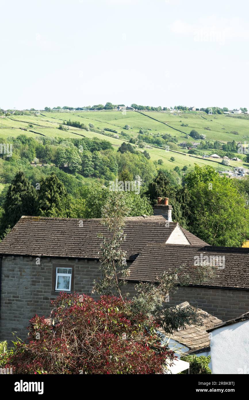 Haworth village Yorkshire England Stock Photo
