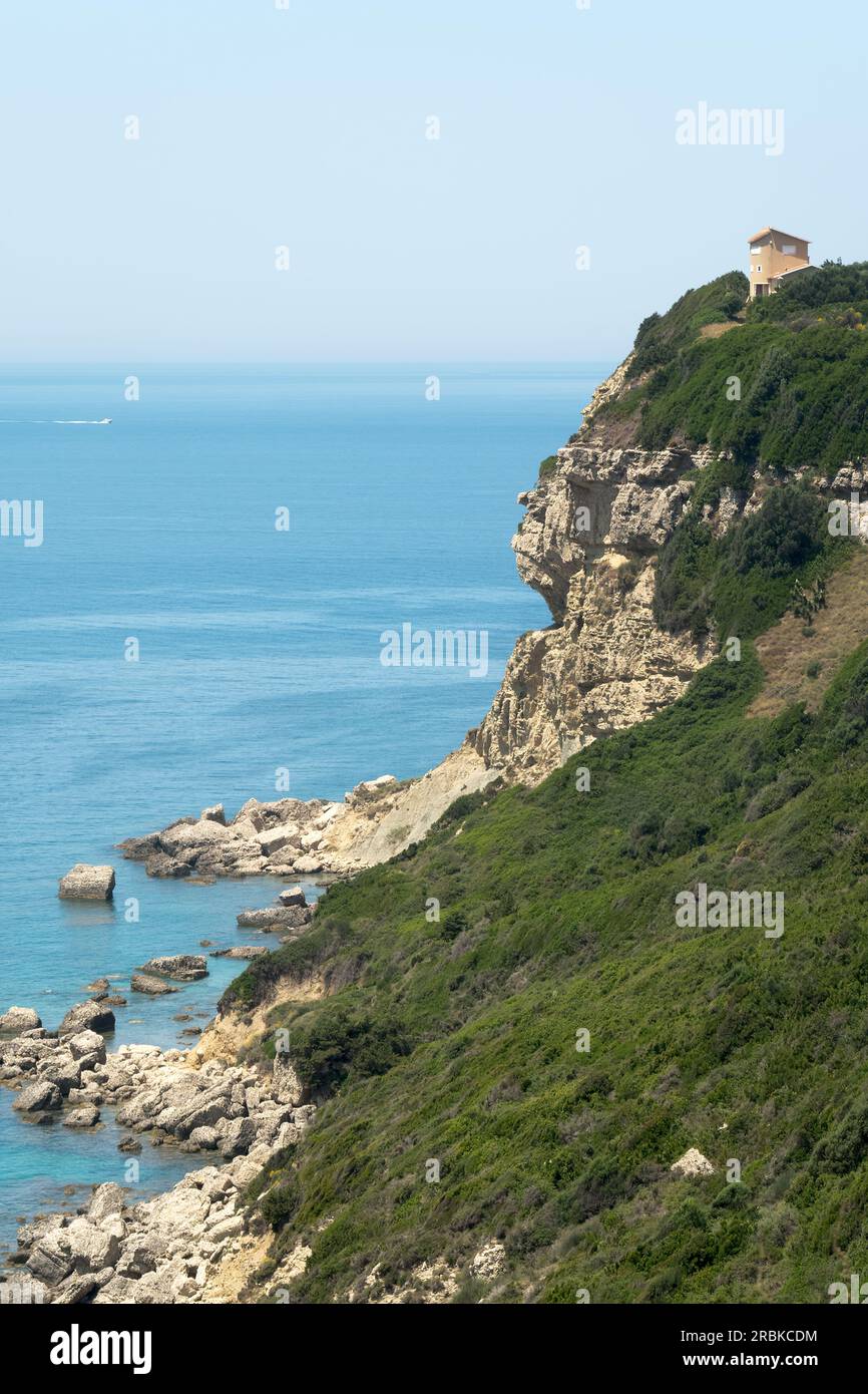 Corfu seascapes in Agios Stefanos Stock Photo