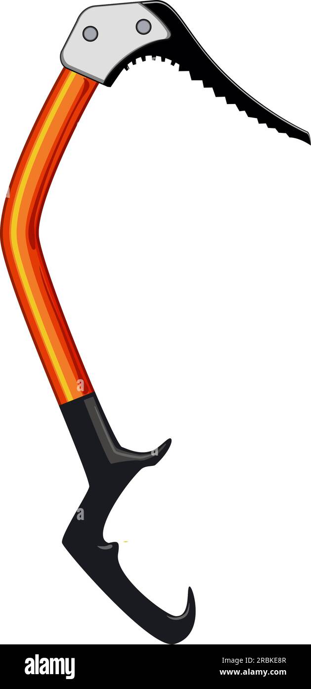 ax piolet ice tool cartoon vector illustration Stock Vector