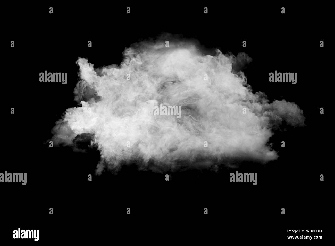 Cloud of white smoke on black background Stock Photo - Alamy
