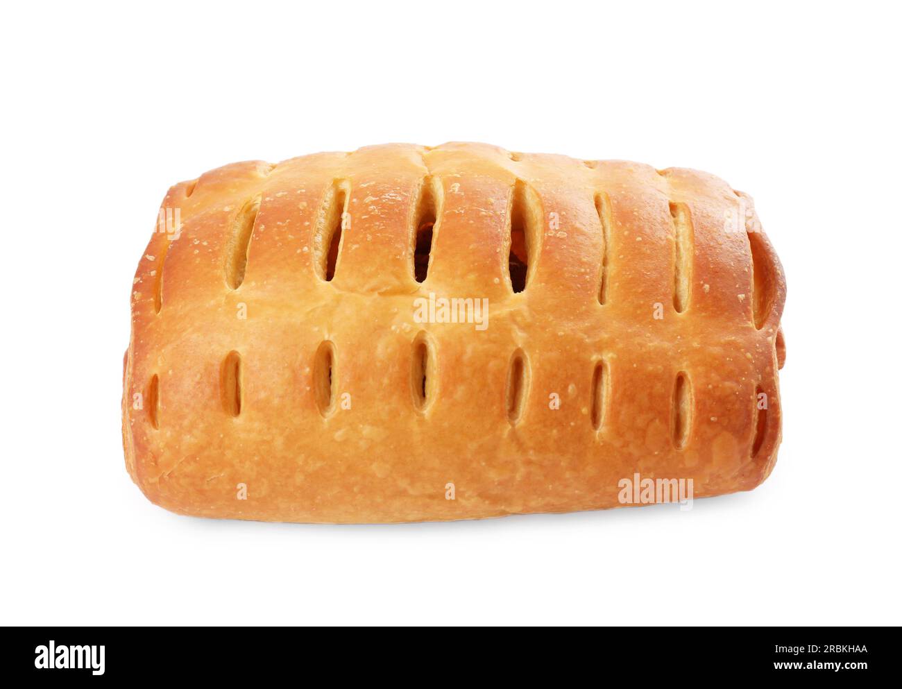 Tasty freshly baked pastry isolated on white Stock Photo - Alamy