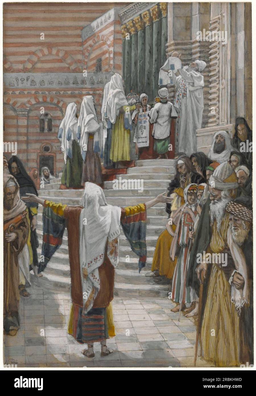 The Presentation of Jesus in the Temple by James Tissot Stock Photo