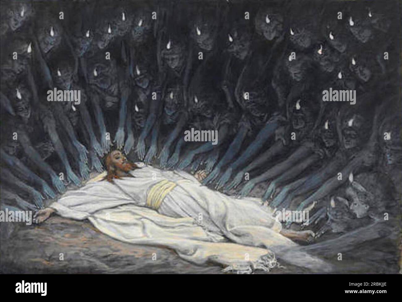 Jesus Ministered to by Angels 1894 by James Tissot Stock Photo