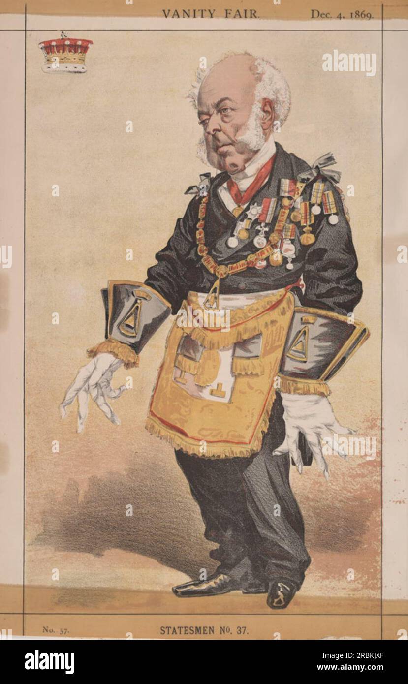 Statesman No.037° - Caricature of Thomas Dundas, 2nd Earl of Zetland 1869 by James Tissot Stock Photo