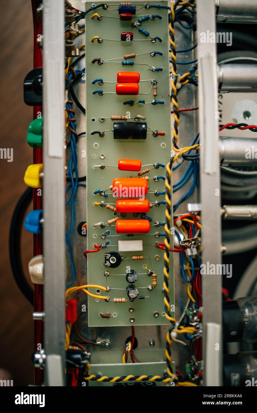 Guitar amplifier circuit board Stock Photo - Alamy
