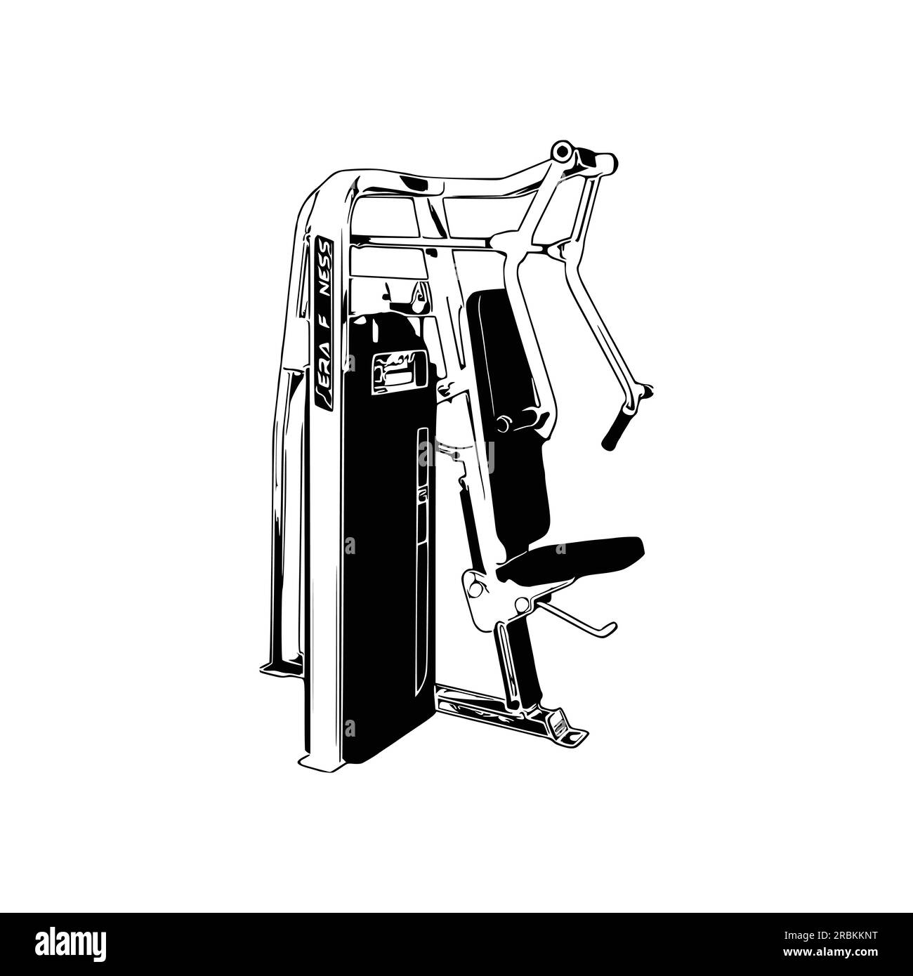 CHEST PRESS MACHINE Vector, Gym equipment, Gym equipment isolated, Gym
