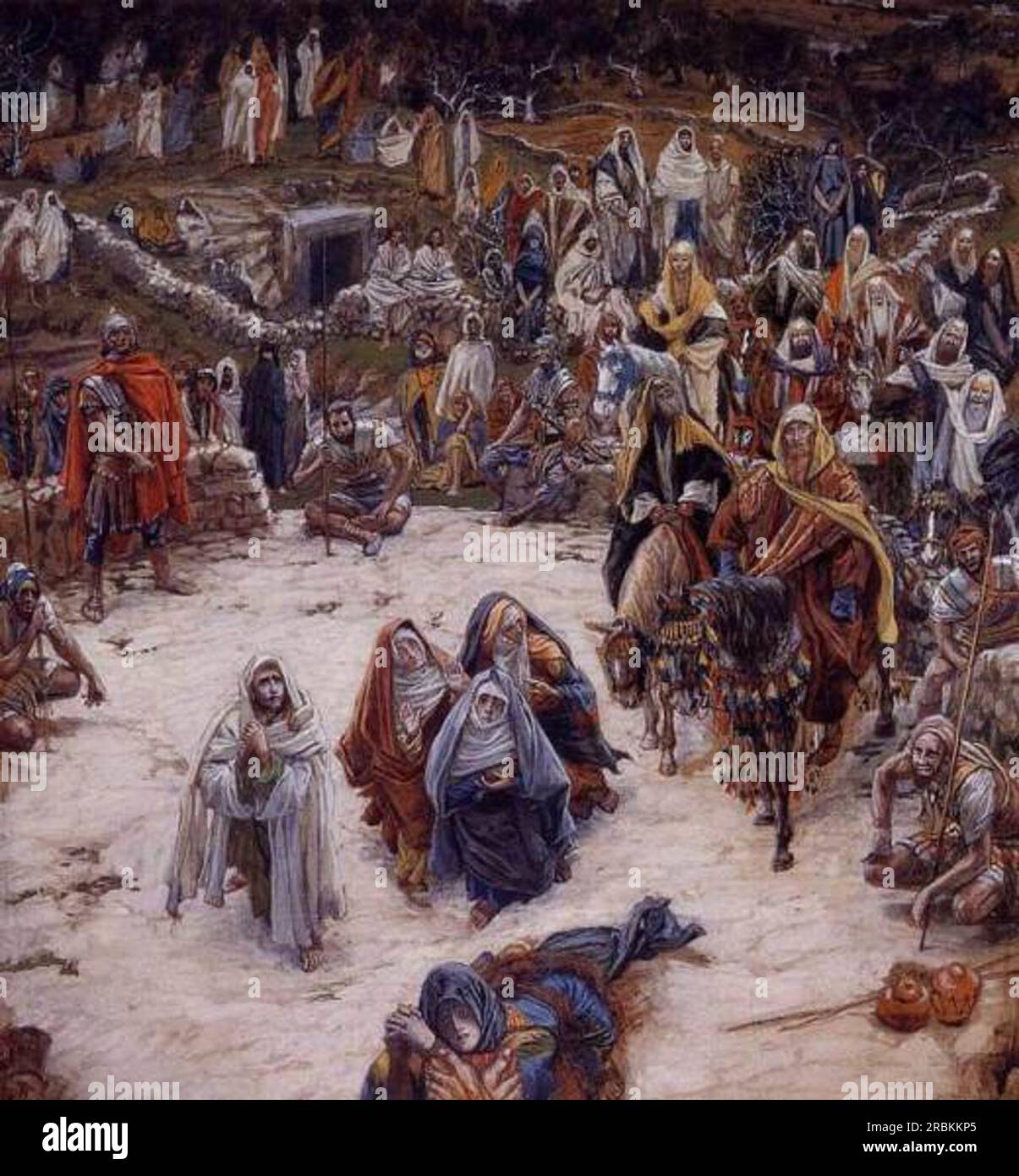 What Our Saviour Saw from the Cross (or Christ Consoling the Wanderers) by James Tissot Stock Photo