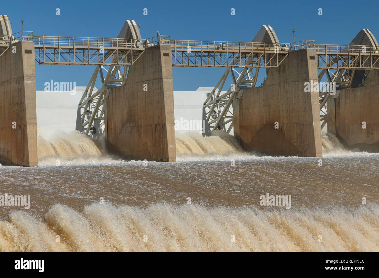 Horseshoe Dam, after heavy rains the dam at Horseshoe Reservoir is