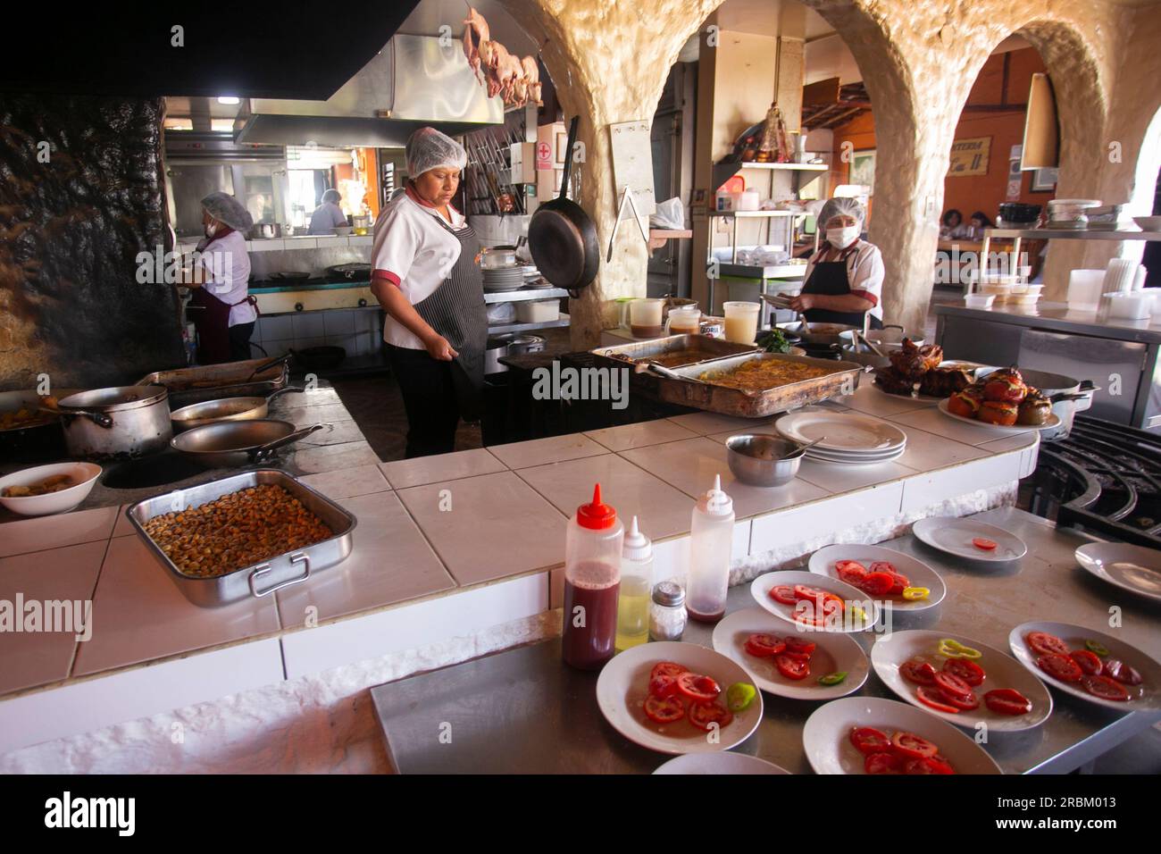 Arequipa, Peru; 1st October 2022: Picanteria La Cau Cau, on of the most famous restaurants in Arequipa City. Stock Photo