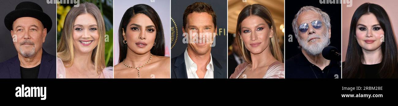 This combination photo of celebrities with birthdays from July 16 to