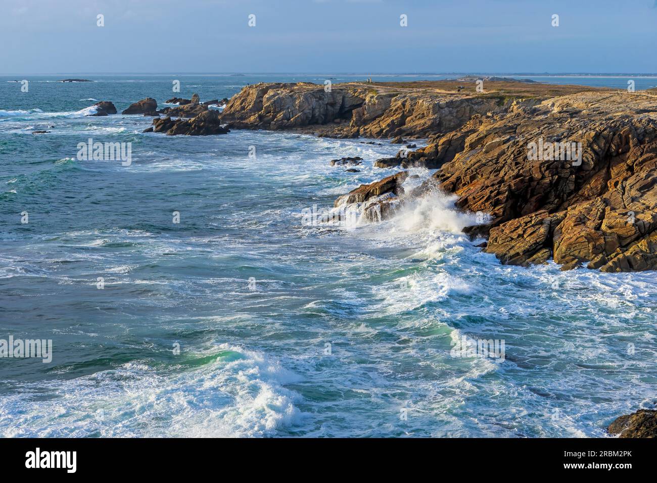 On the Cote Sauvages; Quiberon, Brittany, France Stock Photo - Alamy