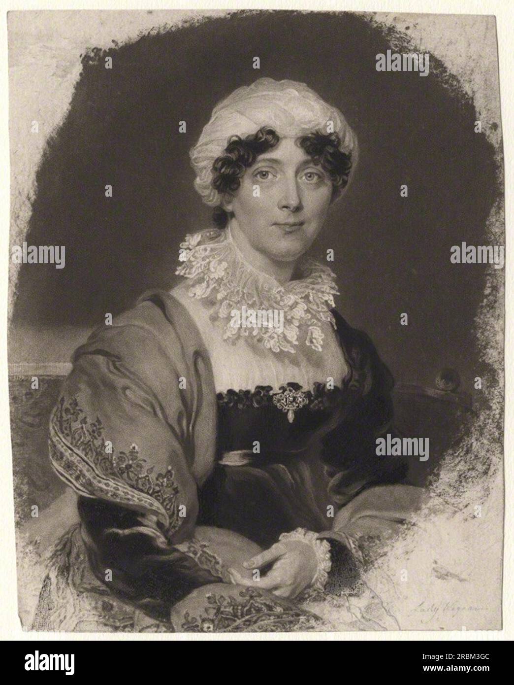 Eleanor (née Watts), Lady Wigram 1817 by Charles Turner Stock Photo