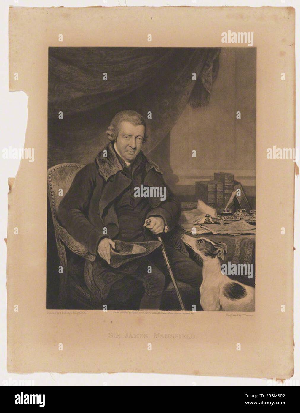 Sir James Mansfield 1820 by Charles Turner Stock Photo - Alamy