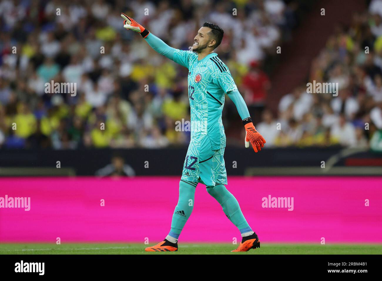 Camilo Vargas , goalwart , goalkeeper , single action , single action , KOL firo Soccer/ friendly match: country game , national team Germany, Germany - Colombia , Colombia 0.2 20.06.2023 Football / Soccer: Friendly match: . Germany vs Colombia Gelsenkirchen June 20, 2023 Photo by Jurgen Fromme/firo Sportphoto Stock Photo