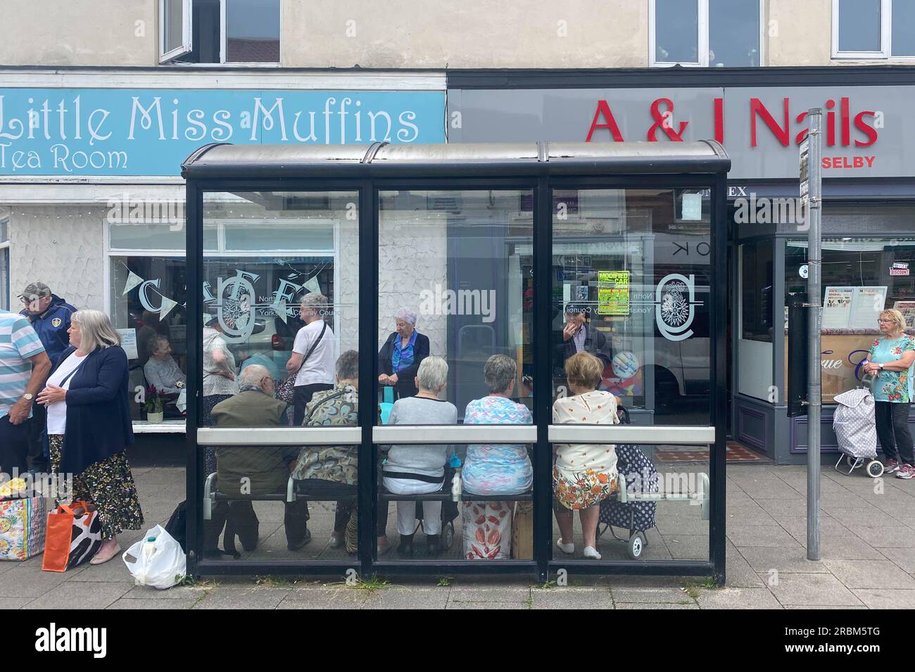 UK. 10th July, 2023. Selby, UK. Monday, 10 July, 2023. Selby town centre. A bi-election will take place for the Selby and Ainsty constituency on July 20. Photo: Richard Gray/Alamy Live News Stock Photo