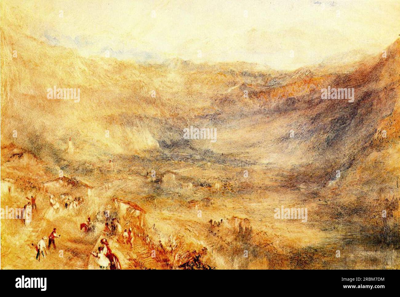 The Brunig Pass, from Meringen 1848 by J.M.W. Turner Stock Photo