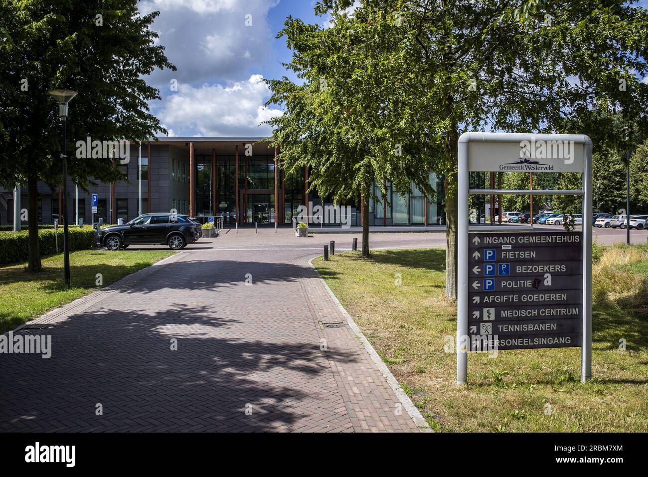 DIEVER - Town hall of the municipality of Westerveld, where a wolf was shot dead after it had injured a sheep farmer in Wapse. The sheep farmer tried to chase the wolf away after discovering it had killed some of his sheep. ANP VINCENT JANNINK netherlands out - belgium out Stock Photo