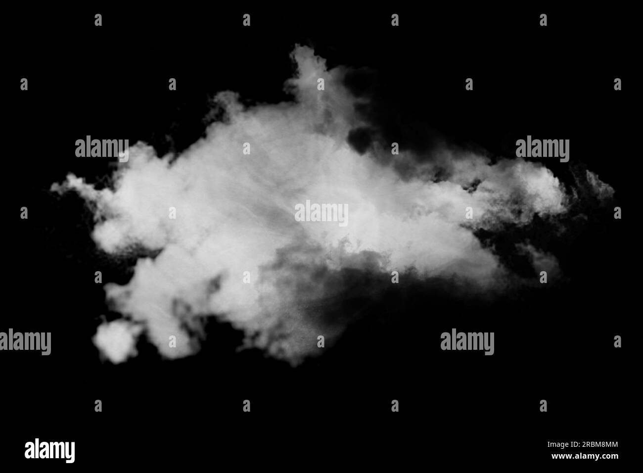 Realistic white smoke cloud hi-res stock photography and images - Alamy