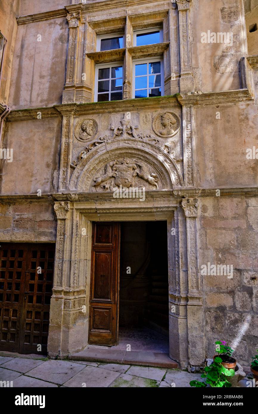 France, Aveyron (12), Rodez, socalled Armagnac house from the 16th