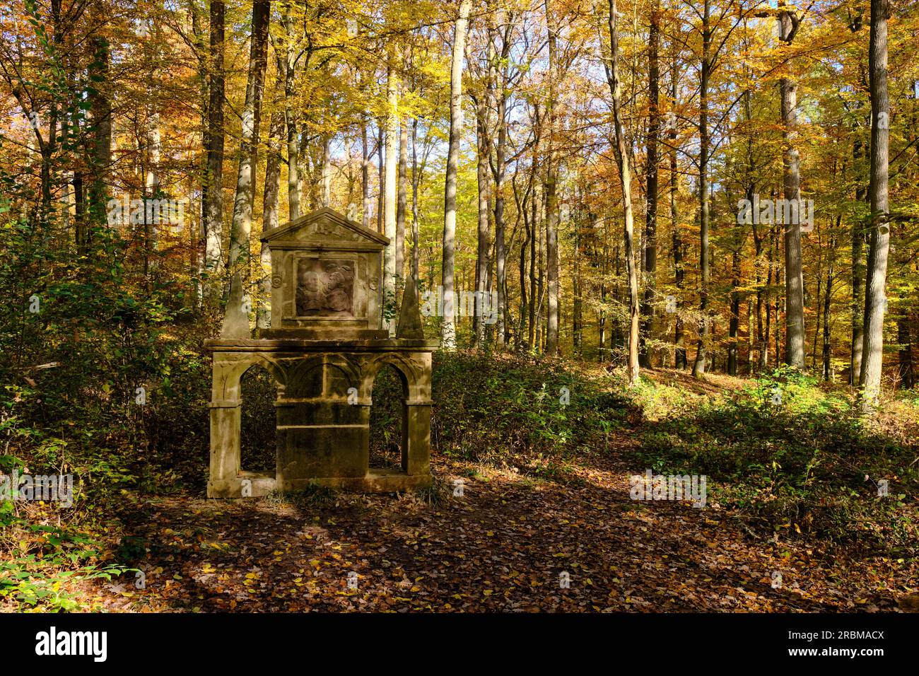 Landscape Park Bettenburg in the Haßberge Nature Park near Hofheim i. Ufr, Hassberge Nature Park, Lower Franconia, Bavaria, Germany Stock Photo