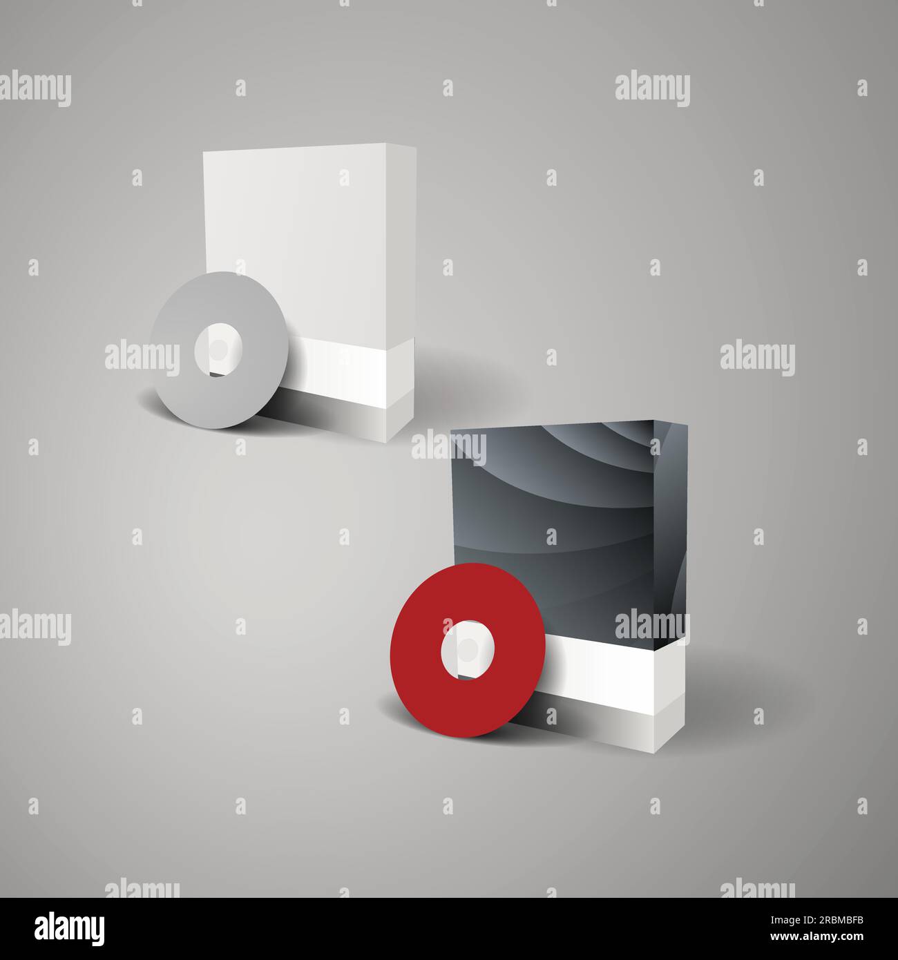 Blank Box Design with Disk Stock Vector Image & Art Alamy