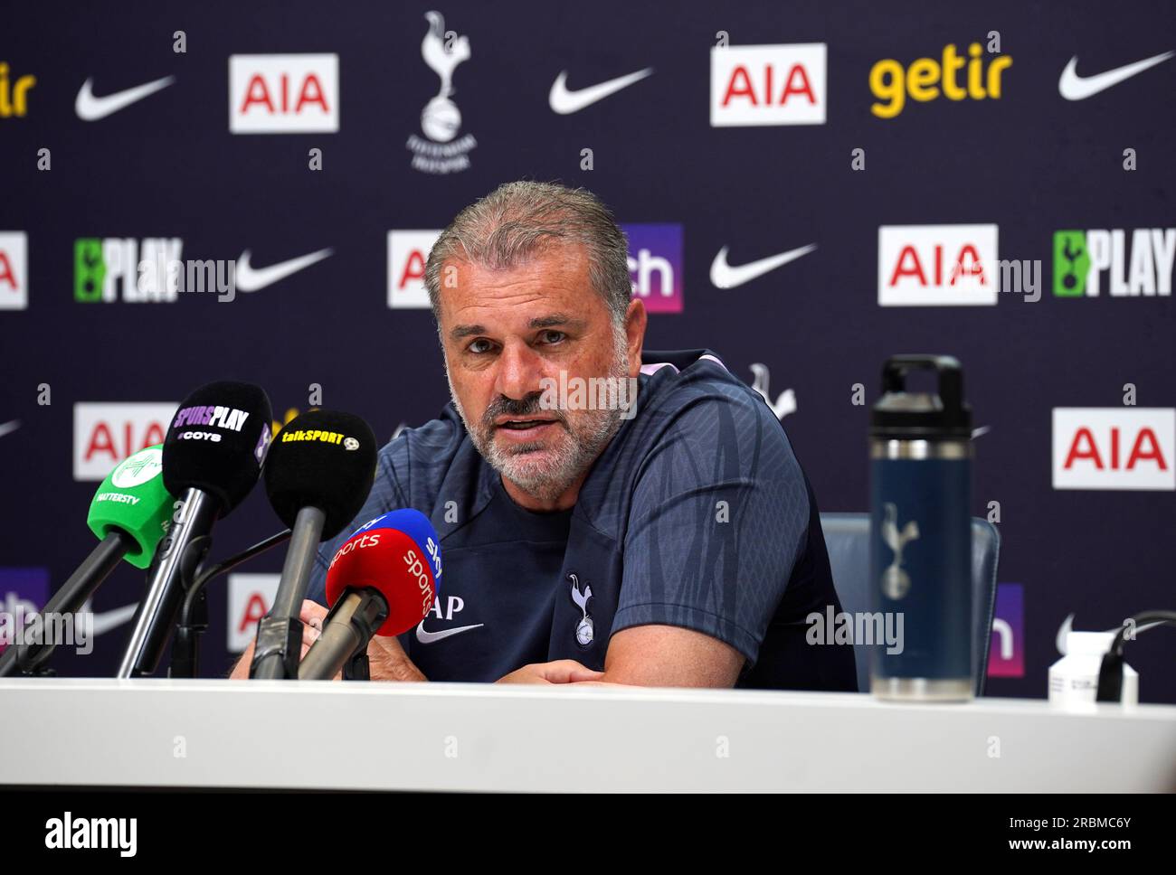 Tottenham Hotspur Manager Ange Postecoglou During A Press Conference At 