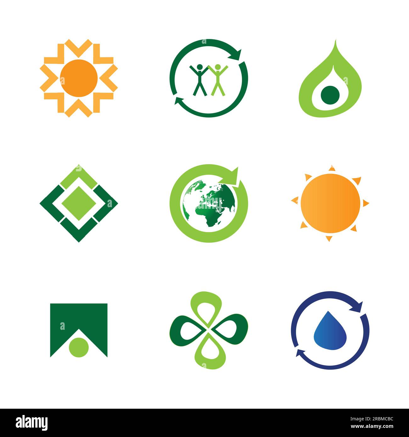 9 icons Stock Vector