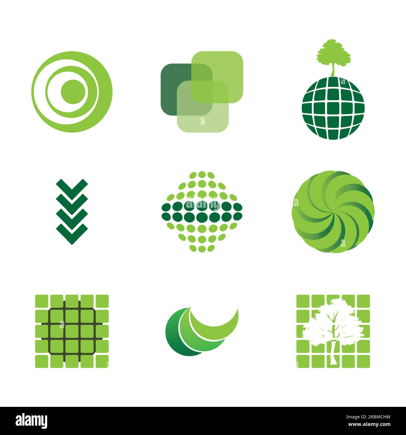 9 icons Stock Vector