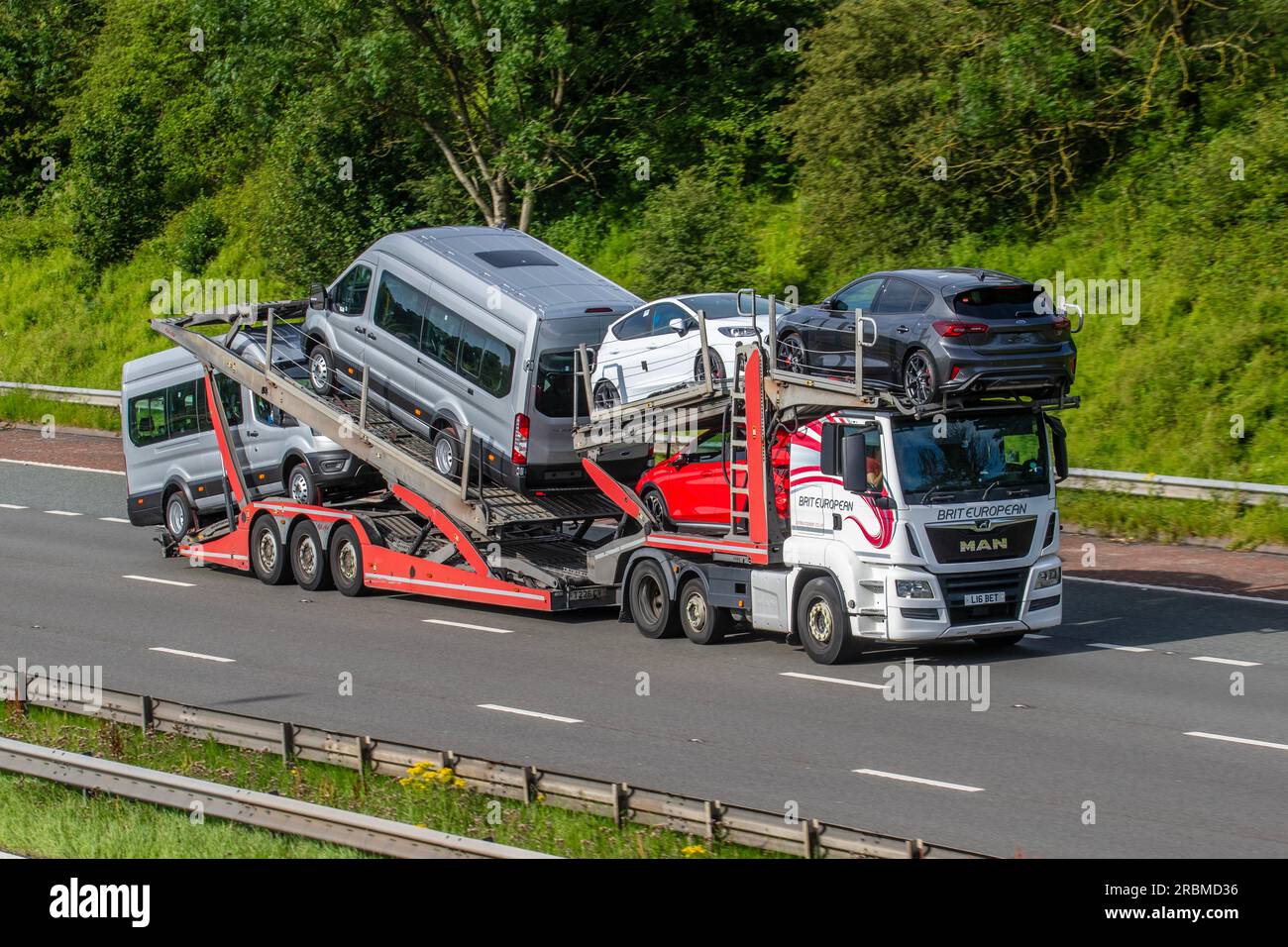 Brit European Trucking company, high volume logistics operator car