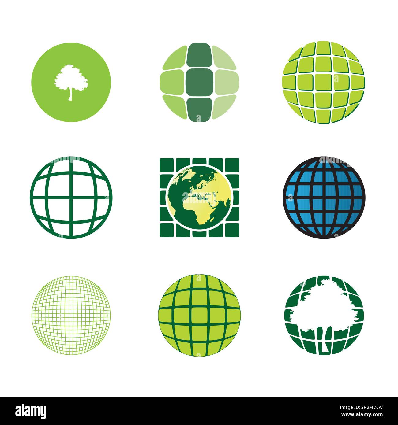9 icons Stock Vector