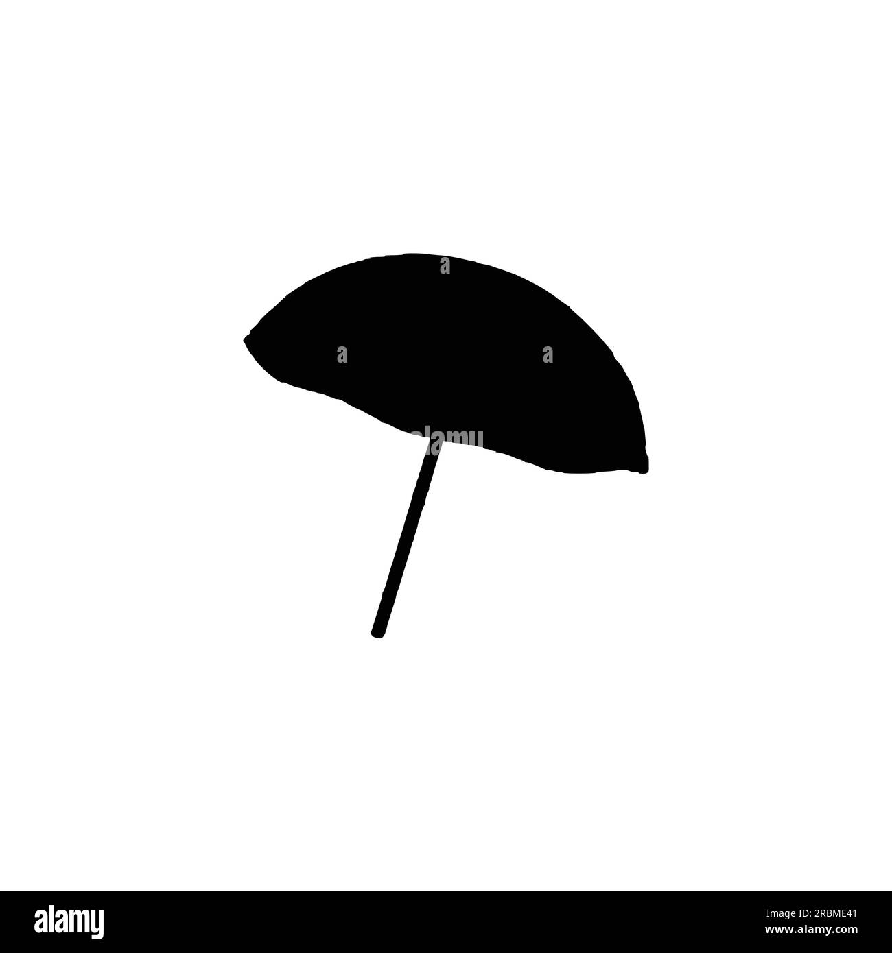 Umbrella silhouette , Black umbrella isolated on white background Stock ...