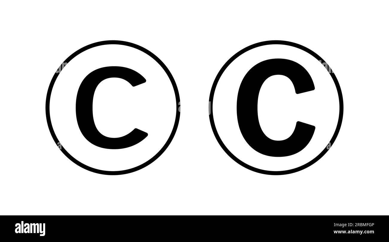 Copyright icon vector. copyright symbol Stock Vector Image & Art - Alamy