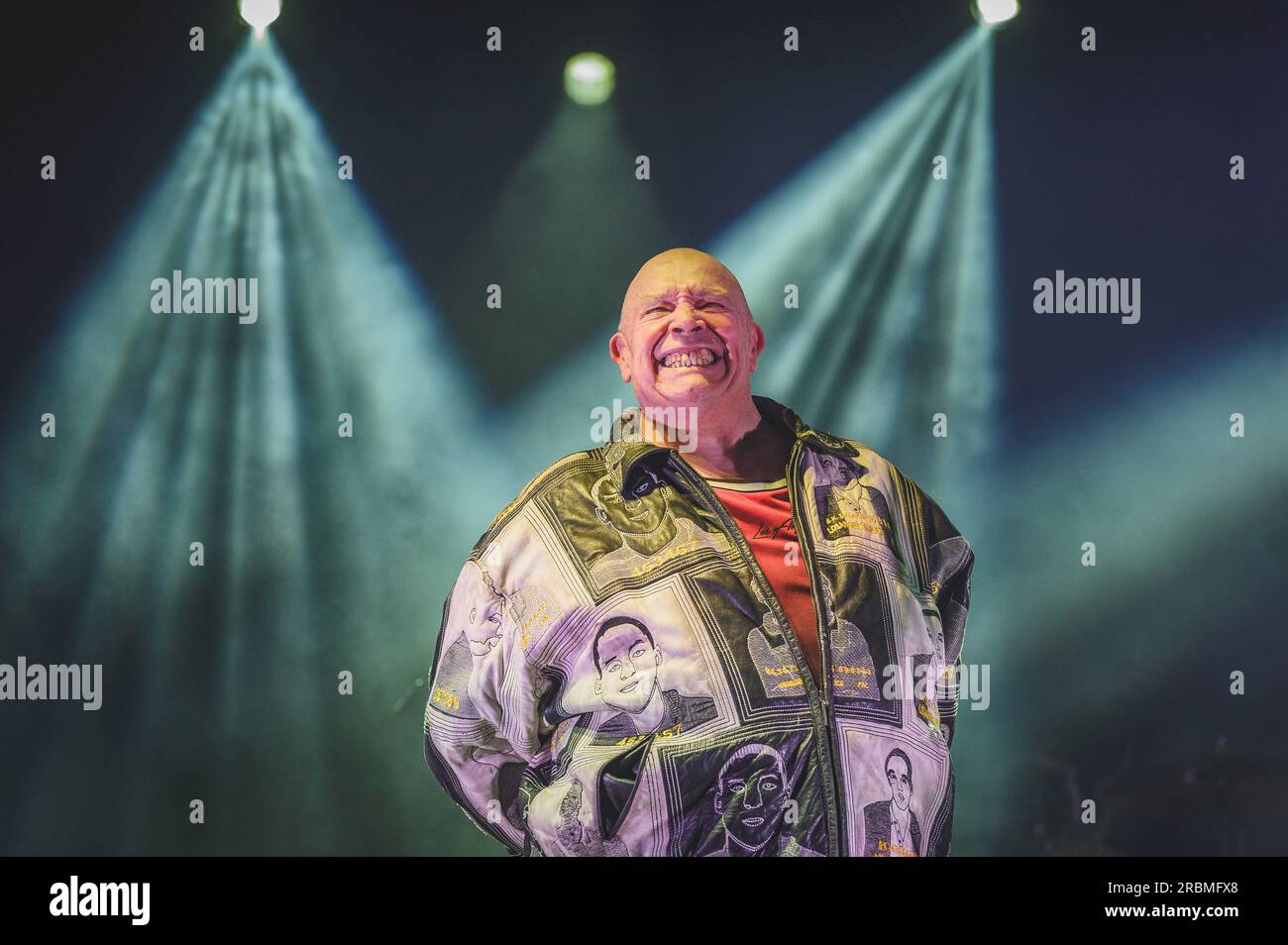 The Music in The Park event at Worden Park, Leyland. Buster Bloodvessel and Bad Manners. Picture by Paul Heyes, Sunday May 28, 2023. Stock Photo