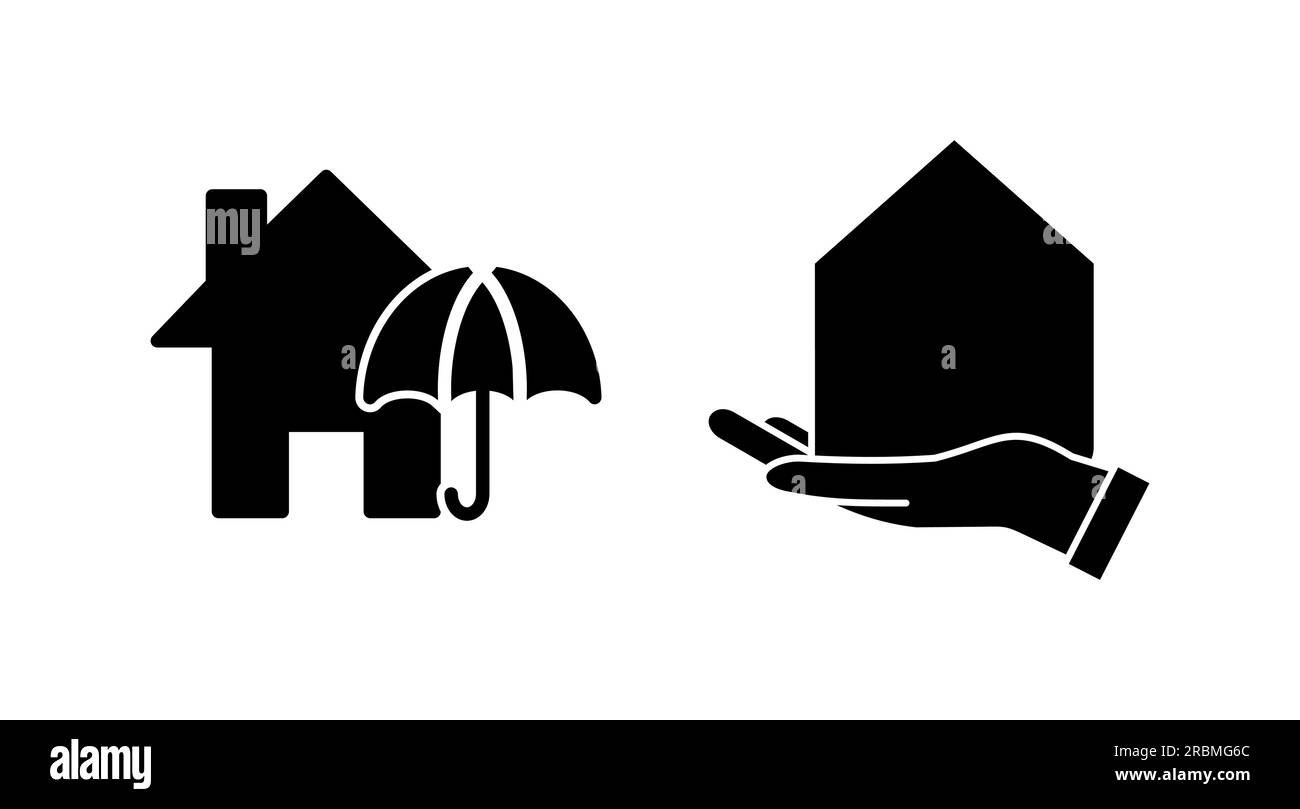 Home insurance icon vector. home shield protect logo Stock Vector Image ...