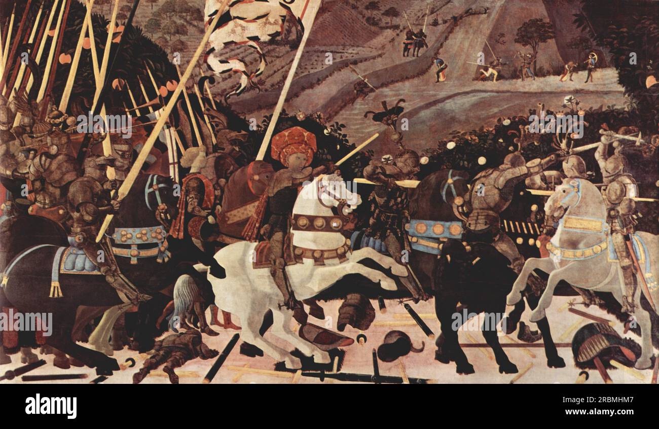 The Battle of San Romano 1440 by Paolo Uccello Stock Photo Alamy