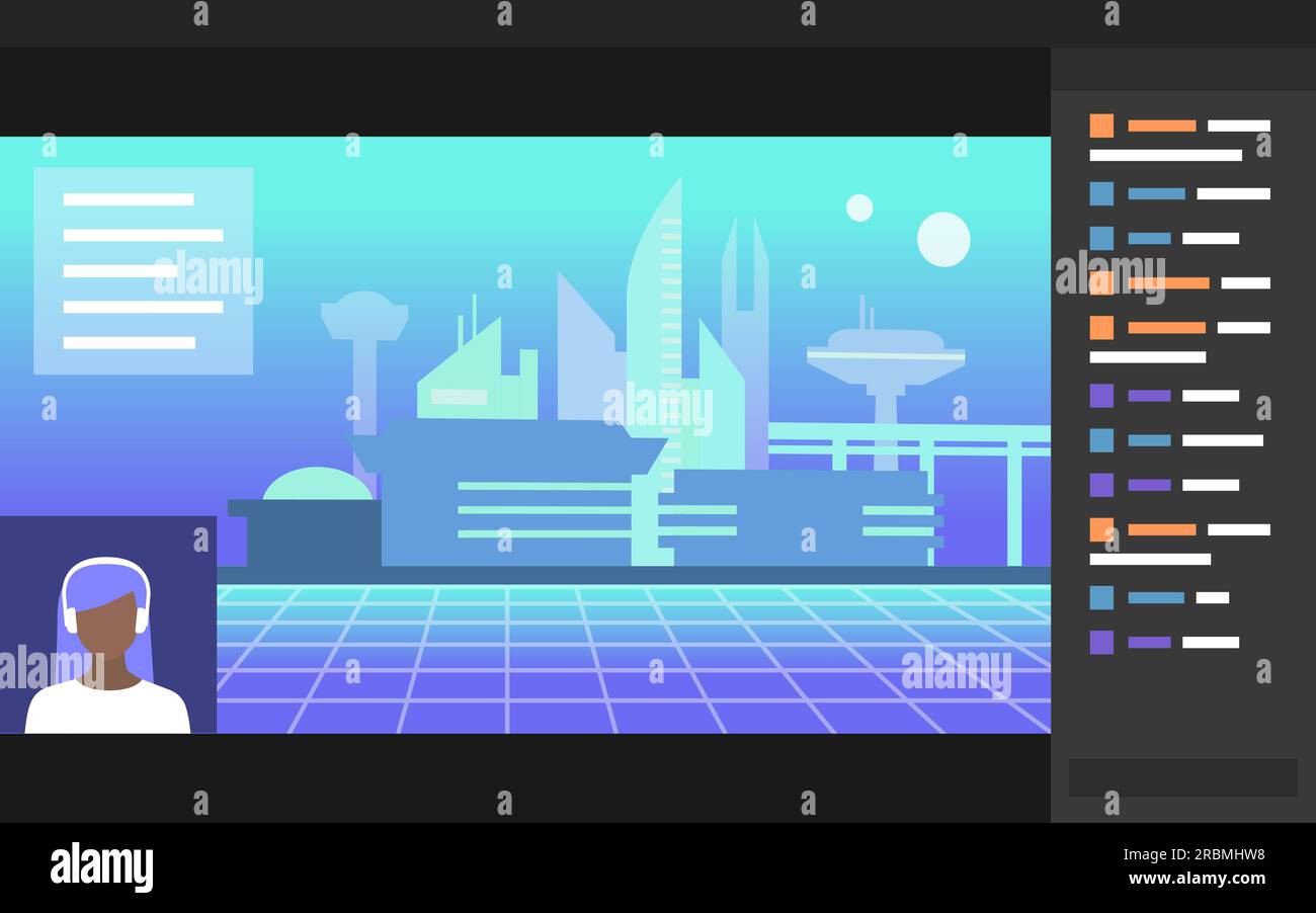 Online multiplayer game Stock Vector Images - Alamy