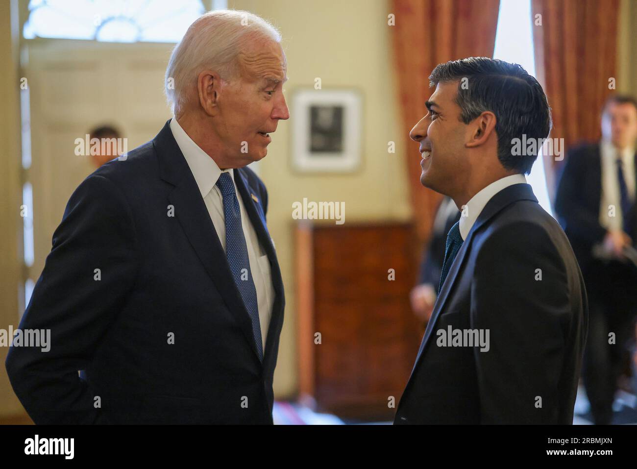 London, UK. 10th July, 2023. US President Joe Biden meets with United