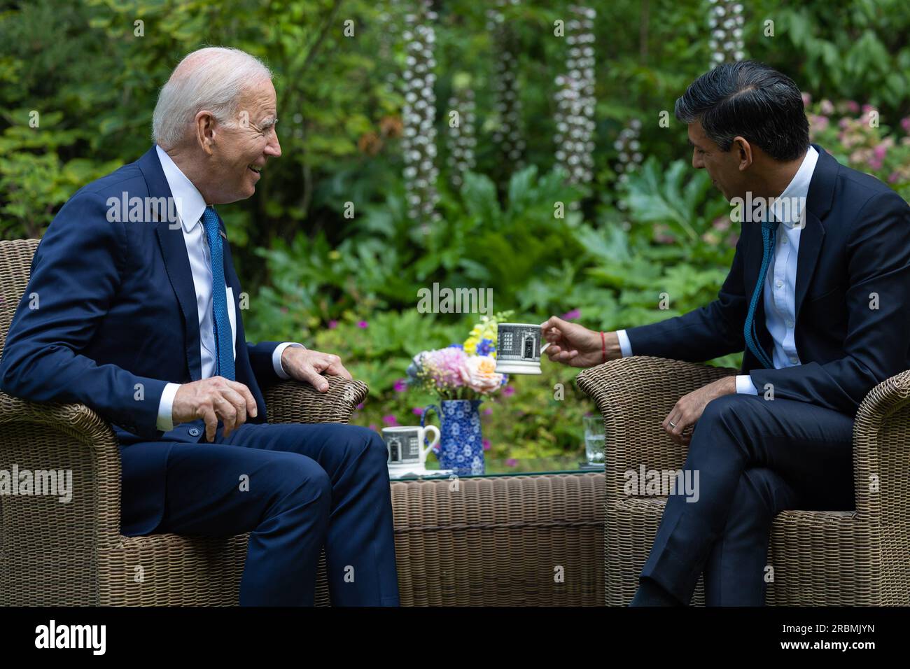 London, UK. 10th July, 2023. US President Joe Biden meets with United