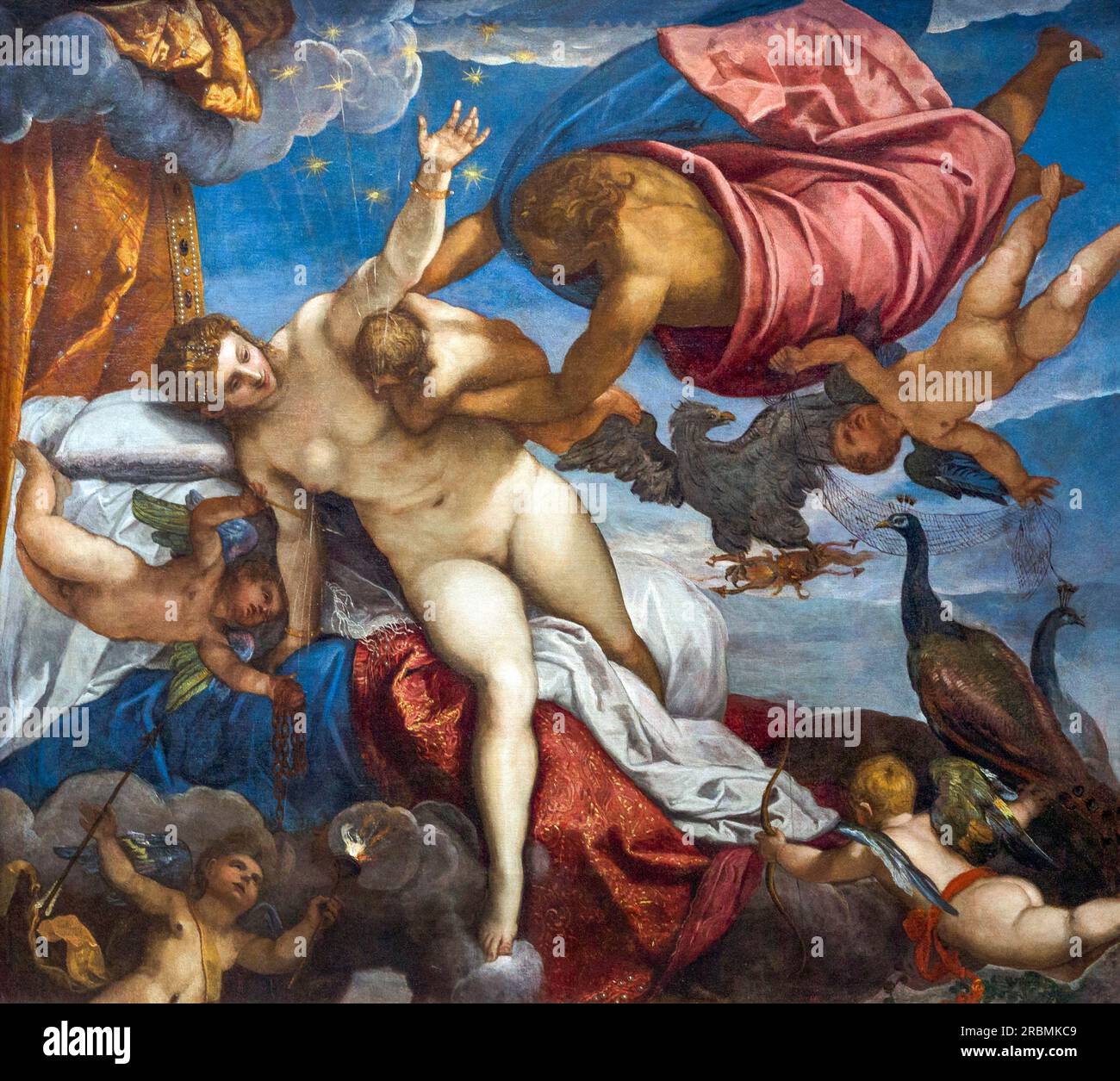 The Origin of the Milky Way, Jacopo Tintoretto, circa 1575, Stock Photo