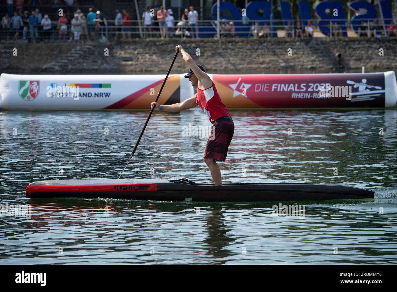 Peter WEIDERT (SKG Hanau) action, men's stand up paddling, canoe