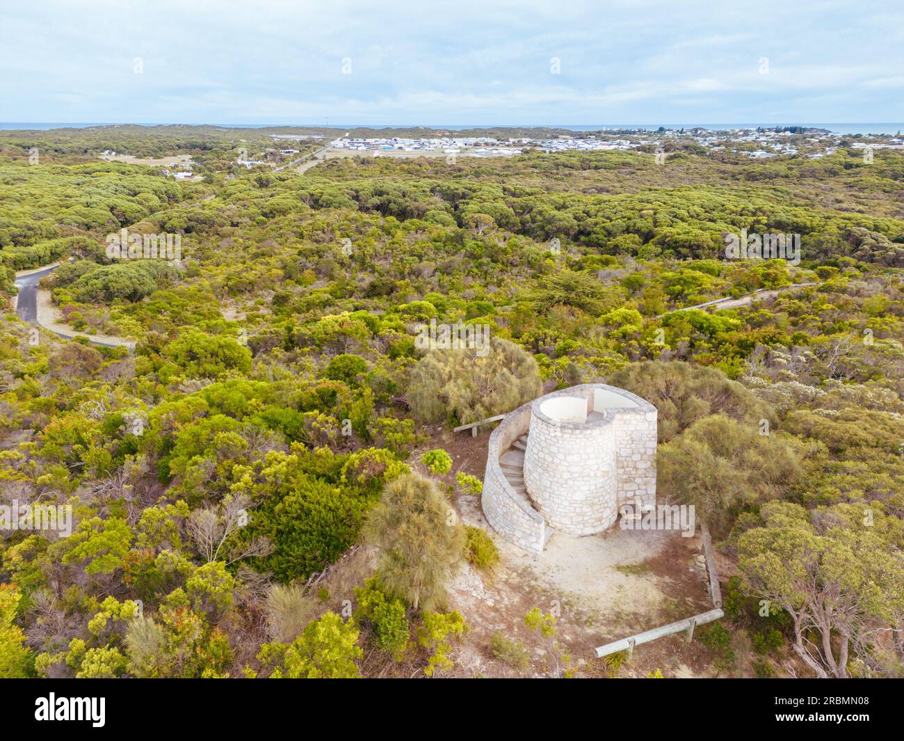 Beacon Hill Lookout In Robe In South Australia In Australia Stock Photo 