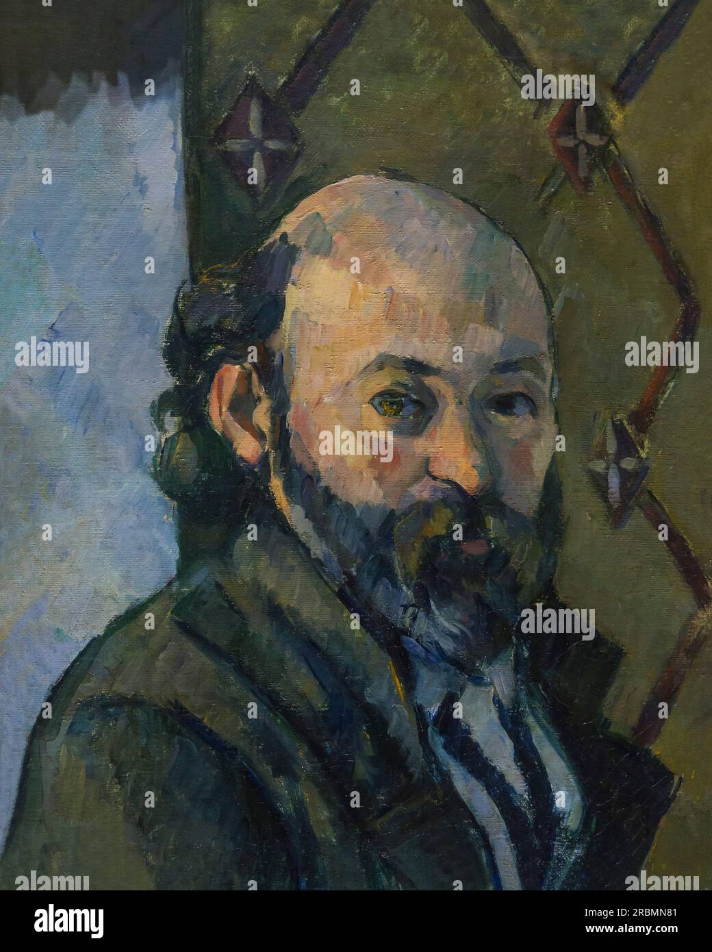 Self-Portrait, Paul Cezanne, circa 1880, Stock Photo